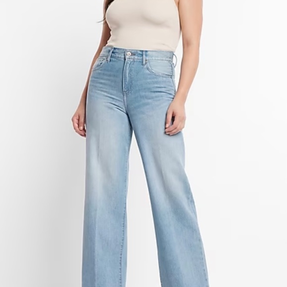 NWT Express Wide Leg High-Rise Jeans - Picture 7 of 8